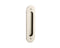 Emtek 2212 Flush Pull - Narrow Oval Brass - Stellar Hardware and Bath 