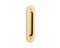 Emtek 2212 Flush Pull - Narrow Oval Brass - Stellar Hardware and Bath 