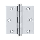 Deltana DSB35-R Residential Square Corner Hinge - 3-1/2'' x 3-1/2'' - Stellar Hardware and Bath 