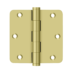 Deltana DSB35R4 Radius Corner Hinge - 3-1/2'' x 3-1/2'' x 1/4'' - Stellar Hardware and Bath 