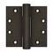 Deltana DSB45RM 5.1mm Square Hinge - 4 1/2"x 4 1/2" - Stellar Hardware and Bath 