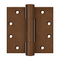 Deltana DSB45RM 5.1mm Square Hinge - 4 1/2"x 4 1/2" - Stellar Hardware and Bath 