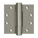 Deltana DSB45RM 5.1mm Square Hinge - 4 1/2"x 4 1/2" - Stellar Hardware and Bath 