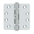 Deltana DSB4R4NB 1/4" Radius Hinges, Ball Bearings, NRP, Solid Brass - 4"x 4" - Stellar Hardware and Bath 