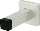 Inox DSIX14-32 Square Shape Door Stop with Square Base, Wall Mount, Polished Stainless Steel - Stellar Hardware and Bath 