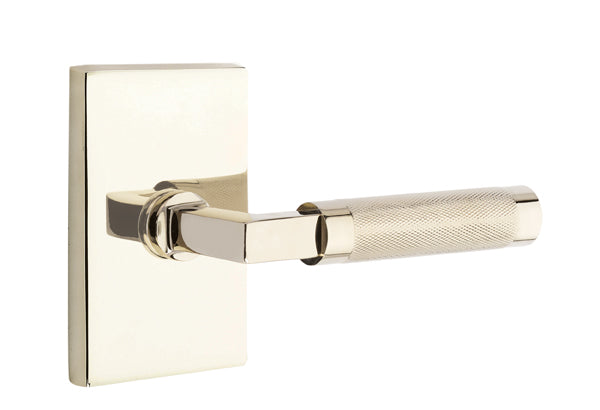 Emtek  EMTEK SELECT, L-Square Knurled Lever - Stellar Hardware and Bath 