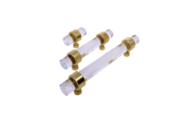 3051 Lucite Pulls 3/4'' With Plain Rings - Stellar Hardware and Bath 