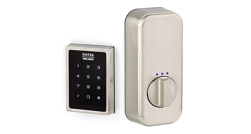 Emtek EMP0101 EMPowered Electronic Keypad Deadbolt From the Brass Modern Collection - Stellar Hardware and Bath 