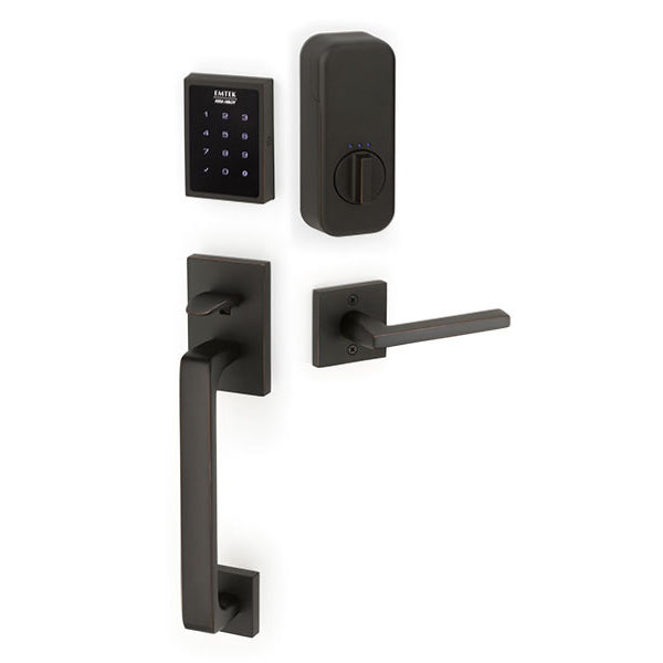 Emtek EMP0103 EMPowered Electronic Keypad Handleset From the Brass Modern Collection - Stellar Hardware and Bath 