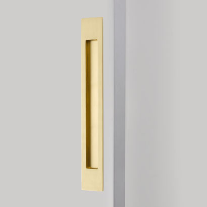 Emtek 220314 Flush Pull - Modern
Rectangular Brass 14" - Stellar Hardware and Bath 