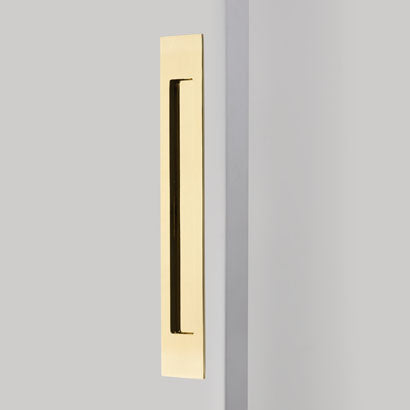 Emtek 220314 Flush Pull - Modern
Rectangular Brass 14" - Stellar Hardware and Bath 