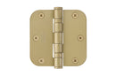 Emtek 94033 Radius Corner Heavy Duty Ball Bearing Steel Hinges 3 1/2'' x 3 1/2'' x 5/8'' - Stellar Hardware and Bath 