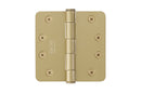 Emtek 92024 Radius Corner Heavy Duty Steel Hinges  4'' x 4'' x 1/4'' - Stellar Hardware and Bath 