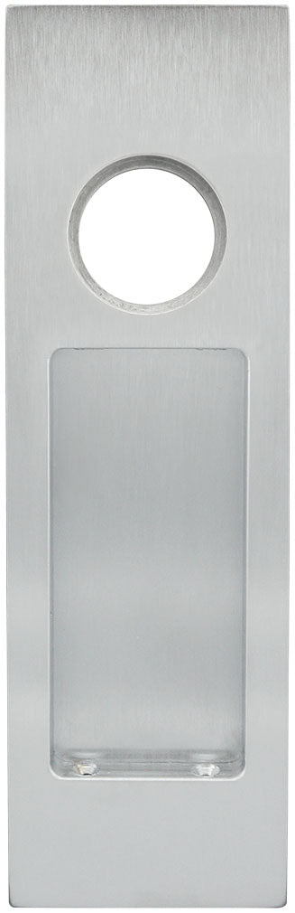 Inox FH2703-10B PD Series Pocket Door Pull 2703 Entry w/Cyl Hole (Pull only) -  10B - Stellar Hardware and Bath 