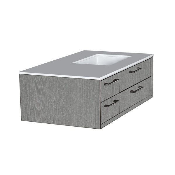 Lacava GEM-UN-36R-37 Gemelli Weathered Oak - Stellar Hardware and Bath 