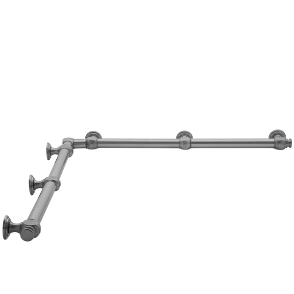 G60 48" x 48" Inside Corner Grab Bar - Stellar Hardware and Bath 