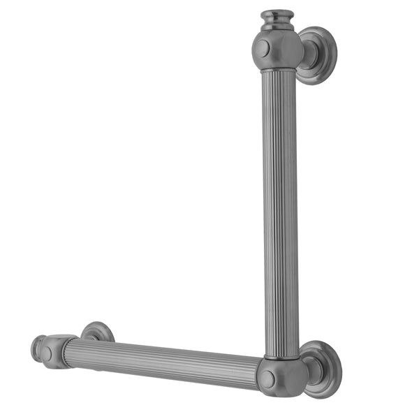 G61 24H x 32W 90° Left Hand Grab Bar - Stellar Hardware and Bath 