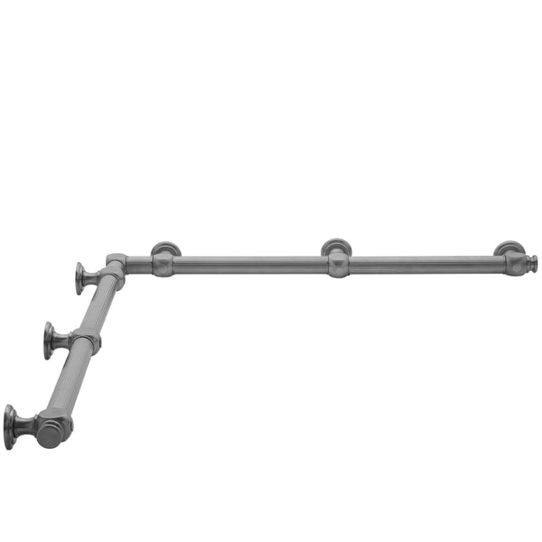 G61 36" x 60" Inside Corner Grab Bar - Stellar Hardware and Bath 