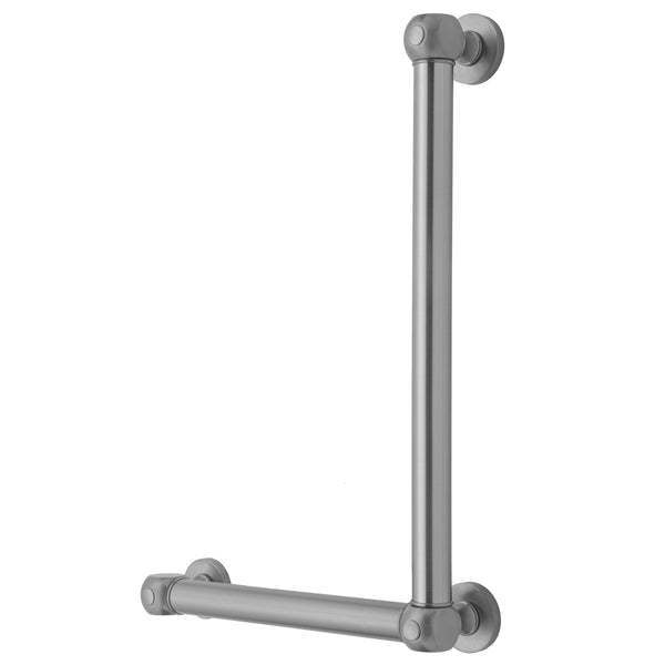 G70 24H x 12W 90° Left Hand Grab Bar - Stellar Hardware and Bath 