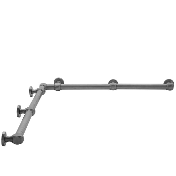 G71 60" x 60" Inside Corner Grab Bar - Stellar Hardware and Bath 