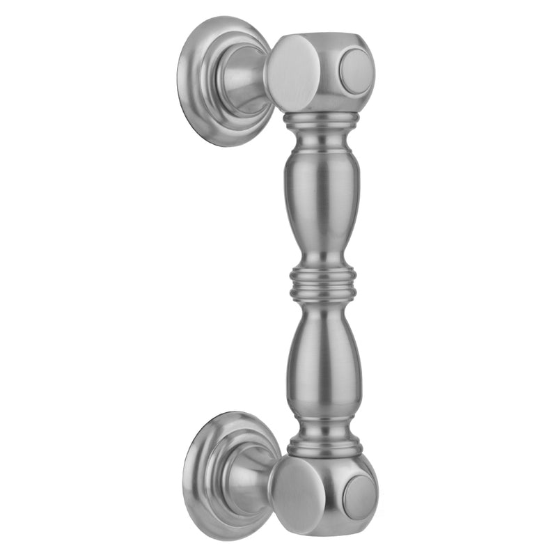 6" H20 Front Mount Shower Door Pull wth Finials - Stellar Hardware and Bath 