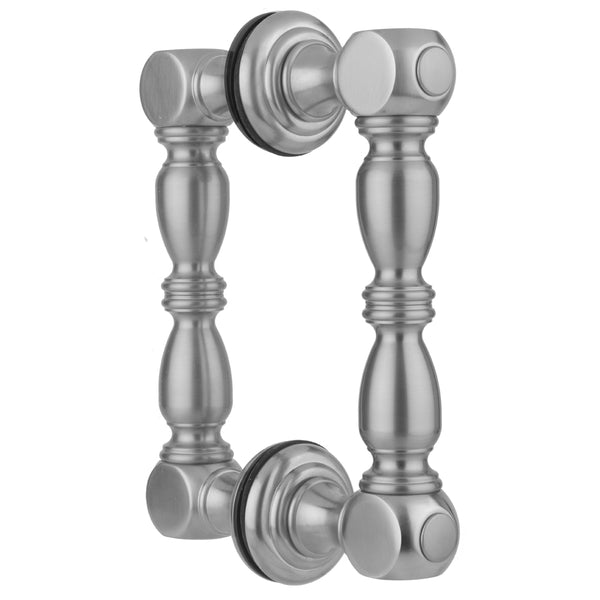 6" H21 Back to Back Shower Door Pull wth Finials - Stellar Hardware and Bath 