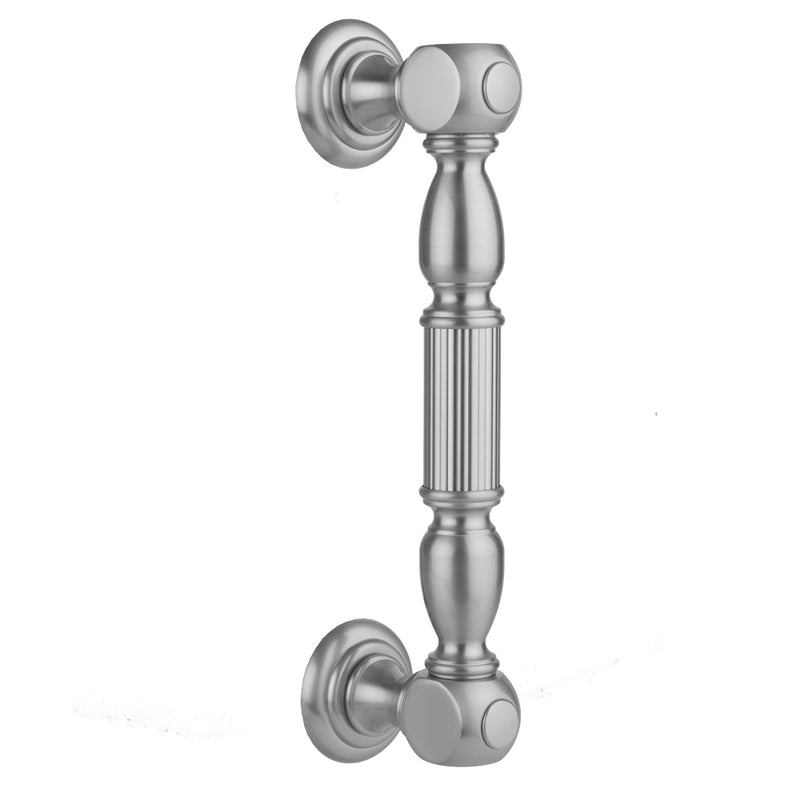 16" H21 Front Mount Shower Door Pull wth Finials - Stellar Hardware and Bath 
