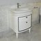 Lacava LIR-W-28-85 LIRICO Gloss White (Black trim) - Stellar Hardware and Bath 