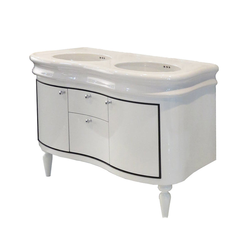 Lacava LIR-W-48-54 LIRICO Taupe (black trim) - Stellar Hardware and Bath 