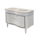 Lacava LIR-W-48-86 LIRICO Gloss Black (White trim) - Stellar Hardware and Bath 