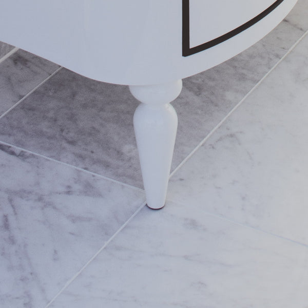 Lacava LIR-LEG-85 LIRICO Gloss White - Stellar Hardware and Bath 