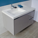 Lacava KUB-W-36L-16T1 KUBISTA Black with Fine Texture - Stellar Hardware and Bath 