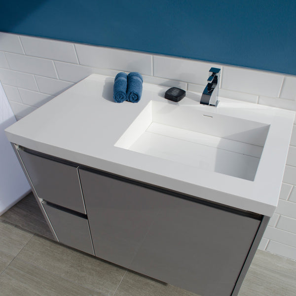 Lacava H263RT-00-001G KUBISTA Gloss White - Stellar Hardware and Bath 