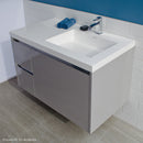 Lacava KUB-W-36R-35T1 KUBISTA Ardesia with Fine Texture - Stellar Hardware and Bath 