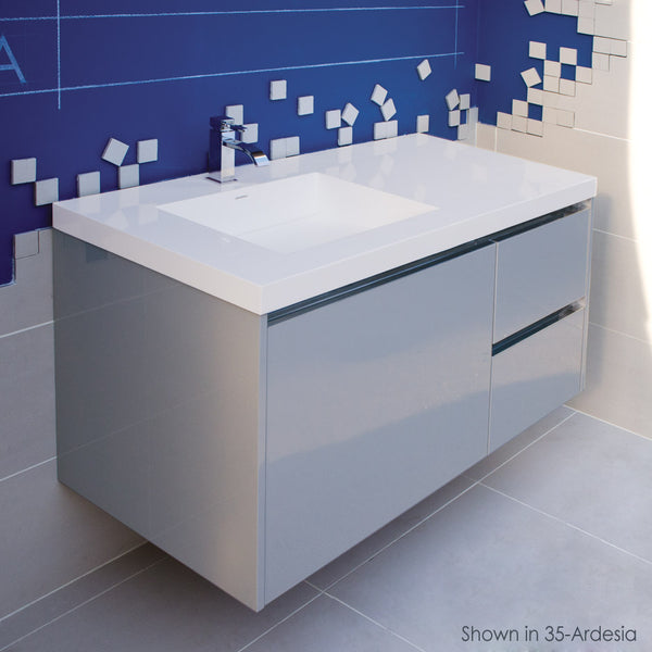 Lacava KUB-W-48L-85 KUBISTA Gloss White - Stellar Hardware and Bath 