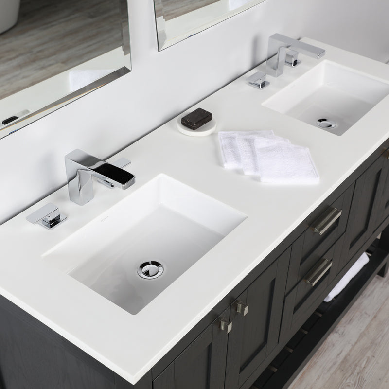 Lacava STL-72T-001G STILE Polished White (Solid Surface) - Stellar Hardware and Bath 