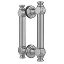 8" H61 Reeded with End Caps Back to Back Shower Door Pull - Stellar Hardware and Bath 