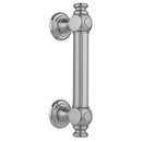 6" H61 Reeded with End Caps Front Mount Shower Door Pull - Stellar Hardware and Bath 