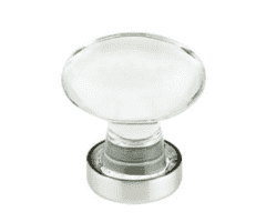 Emtek 86401 Hampton Crystal Cabinet Knobs 1 1/4'' - Stellar Hardware and Bath 