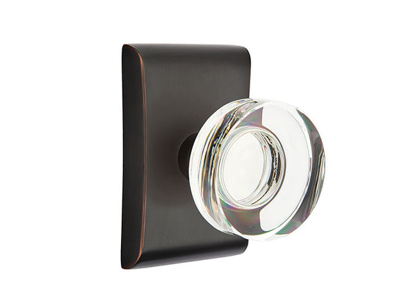 Emtek  Modern Disc Crystal Knob - Stellar Hardware and Bath 
