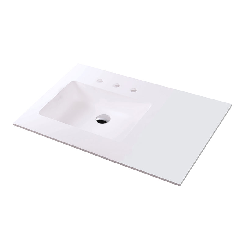 Lacava K36L-03-001G Kubitop Gloss White - Stellar Hardware and Bath 