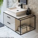 Lacava LIN-VS-36L-08T1 Linea  White with Fine  Texture - Stellar Hardware and Bath 