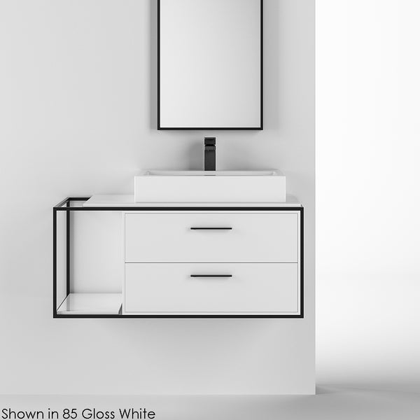 Lacava LIN-VS-36R-88 Linea  Gloss Ardesia - Stellar Hardware and Bath 