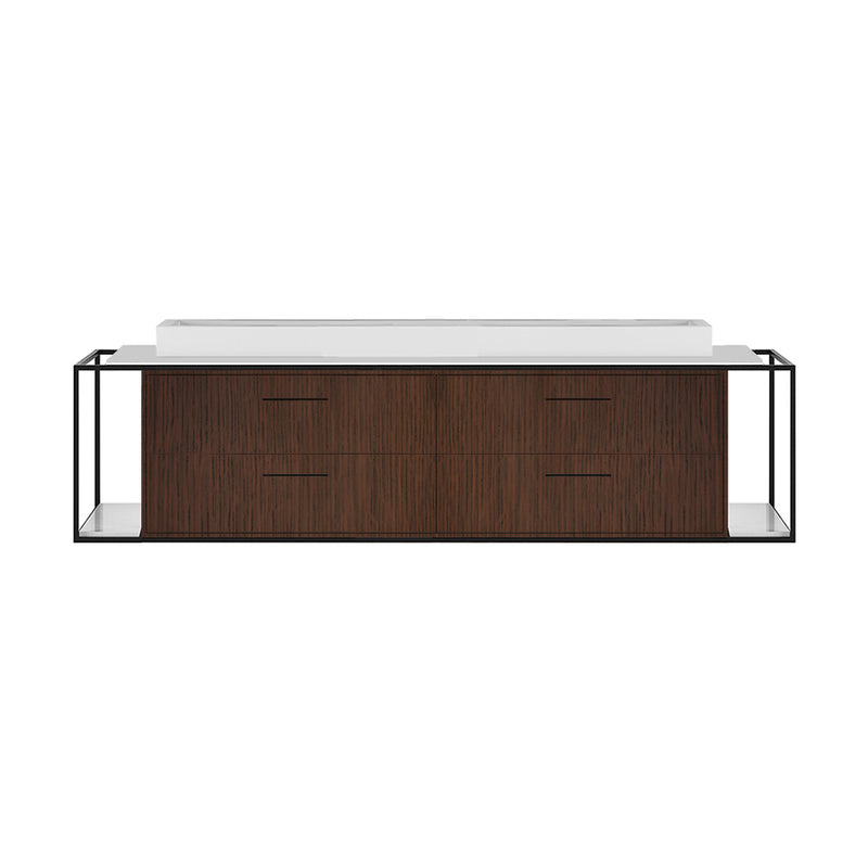 Lacava LIN-VS-72B-37 Linea  Weathered Oak - Stellar Hardware and Bath 