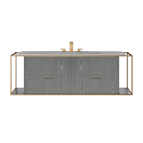 Lacava LIN-UN-60B-37 Linea  Weathered Oak - Stellar Hardware and Bath 