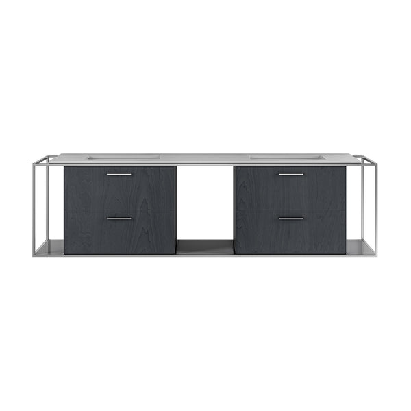 Lacava LIN-UN-72A-86 Linea  Gloss Black - Stellar Hardware and Bath 
