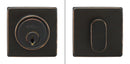 Inox LD310B6-10B Square Single Cylinder Deadbolt, 2-3/8" Dia, 2-3/8" Backset, Oil Rubbed Bronze - Stellar Hardware and Bath 