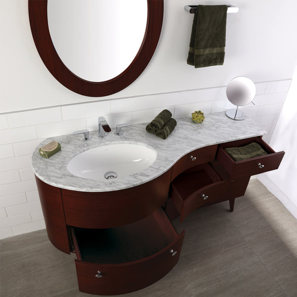 Lacava FLO-60LT-WH Flou Bianco (Stone) - Stellar Hardware and Bath 