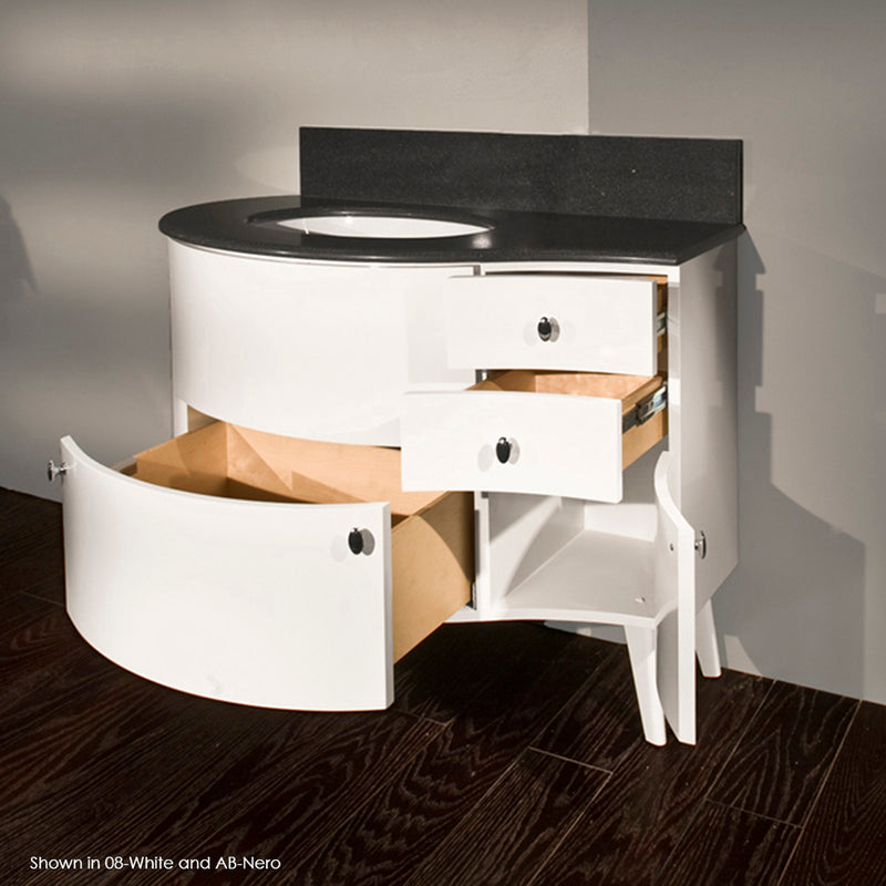 Lacava FLO-F-42L-08 Flou Matte White - Stellar Hardware and Bath 