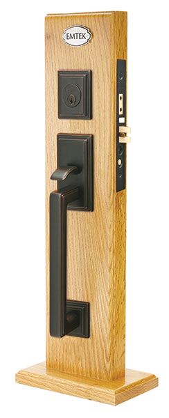 Emtek 3310 Mills Single Cylinder Keyed Entry Classic Brass Mortise Handleset - Stellar Hardware and Bath 